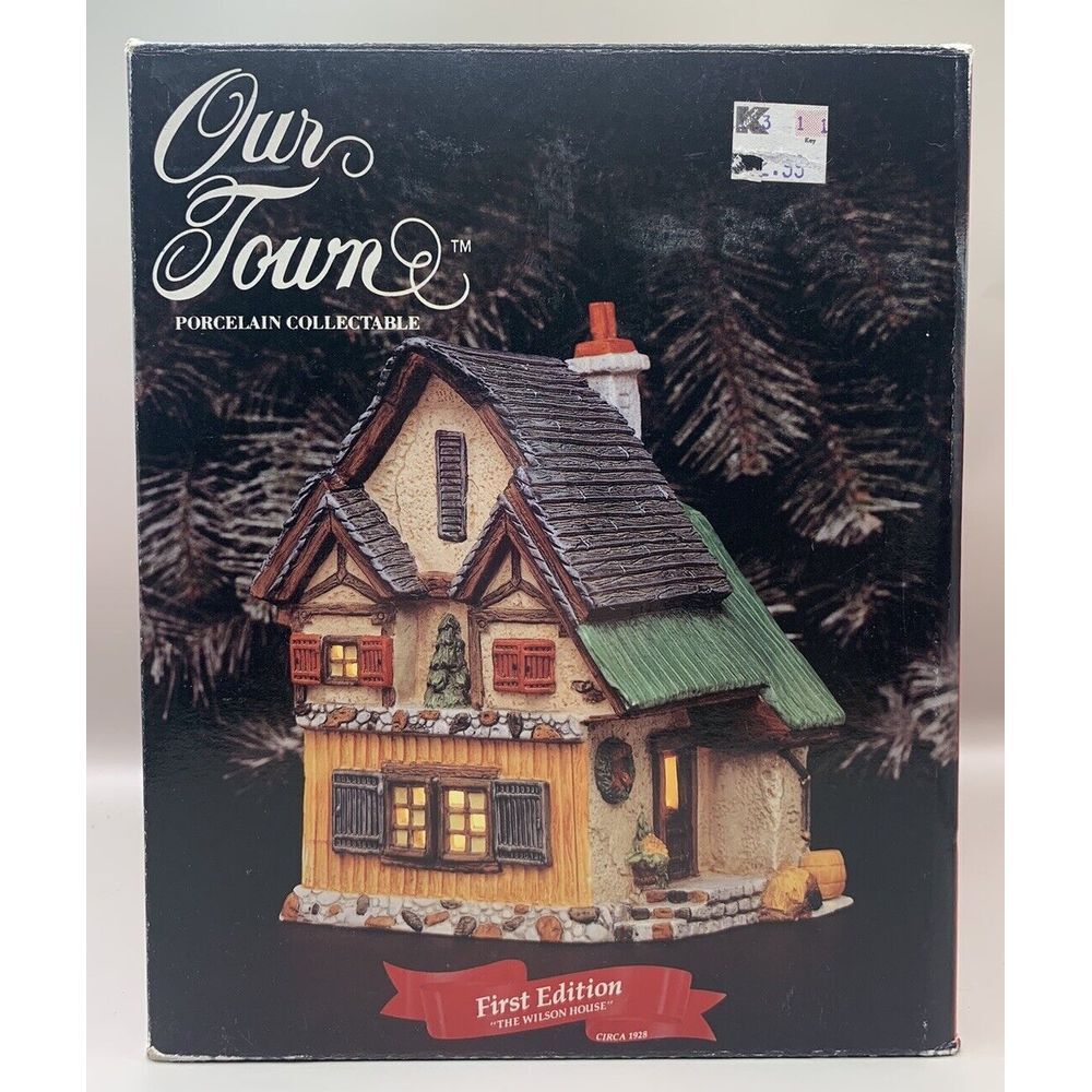 Vintage Santa's Best Our Town Porcelain‎ Collectable 1st Ed The Wilson House